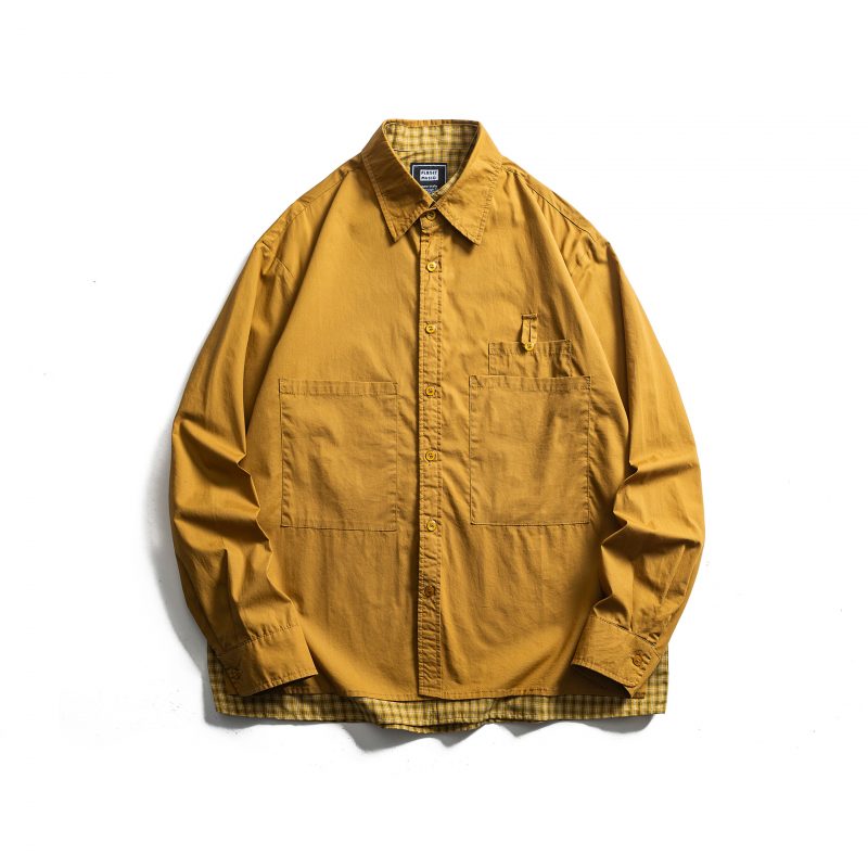 Fake Two Piece Shirt Jacket