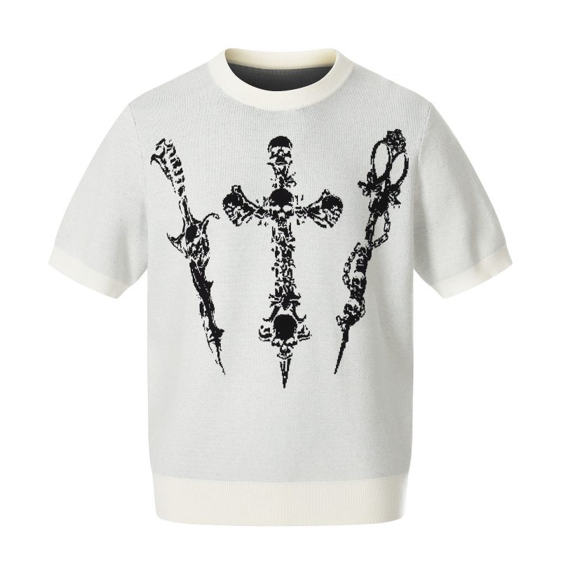 Graphic Knitting T-Shirt