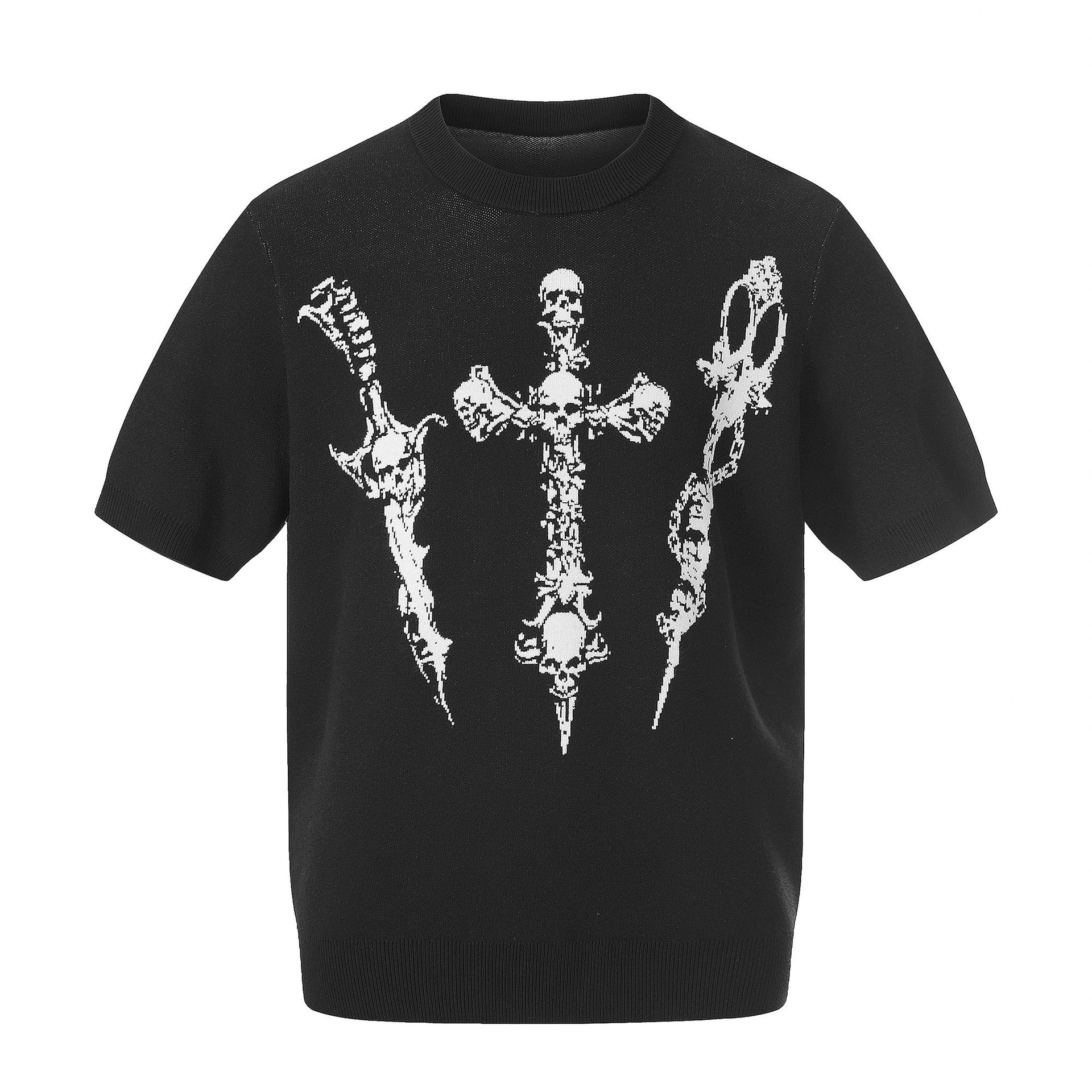 Graphic Knitting T-Shirt - Image 3
